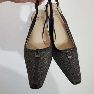 🌹Leather Sole Sling Back Heels